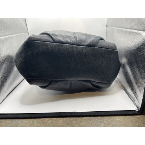 Coach 15064 Soho Black Pebbled Leather Convertible Crossbody Bag (Silver Buckle) - Picture 6 of 11